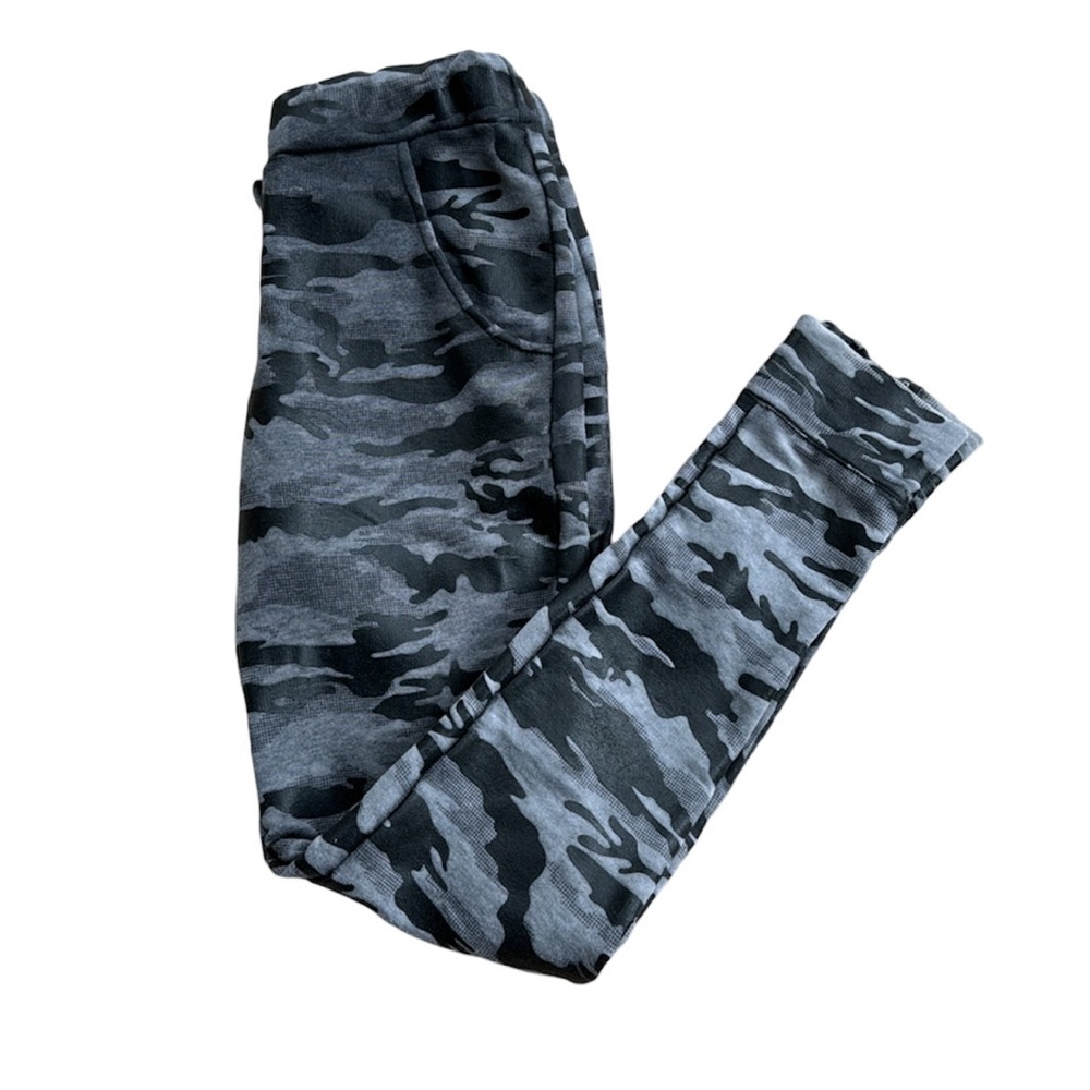 SPENGLISH black & grey Camo joggers, M, EUC